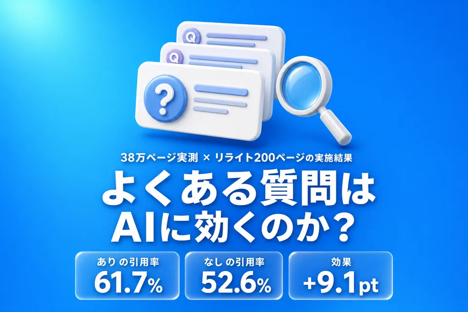 【ファクトで回答】FAQページはSEOとAIに効く?よくある質問は必須?
